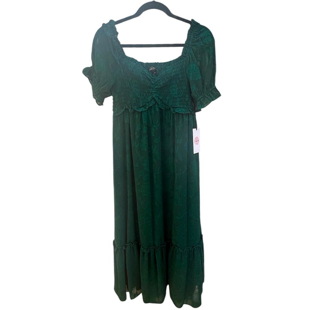 MIDNIGHT DOLL. Junior Dress. Size Large. New with tags. Green Lace